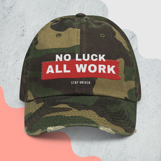 Get to Work - Distressed Dad Hat Camo