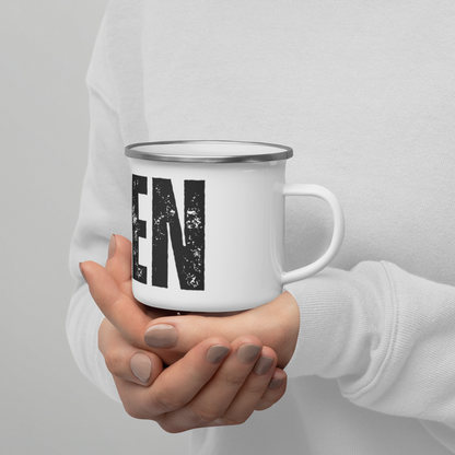 A True (Distressed) Classic - Enamel Mug