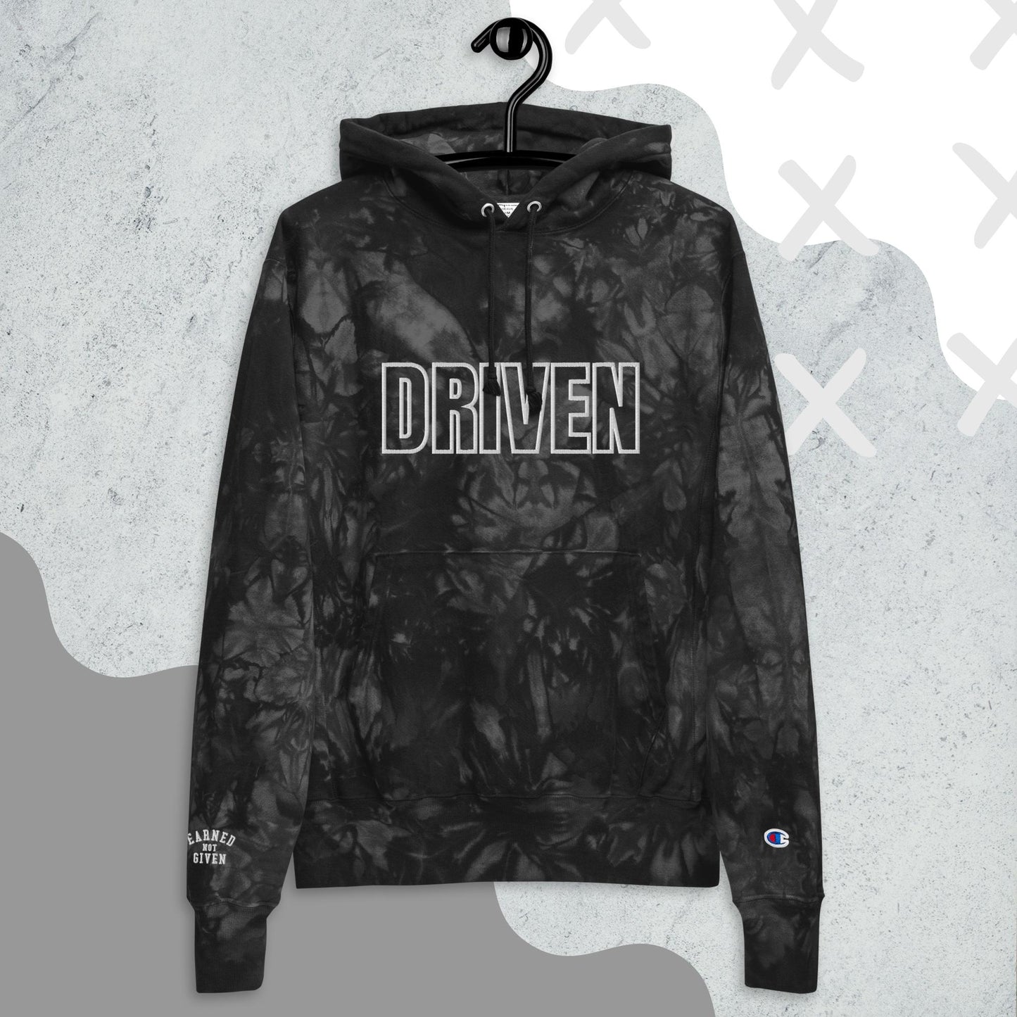 *SPECIAL EDITION* Driven AF - Unisex Champion tie-dye hoodie