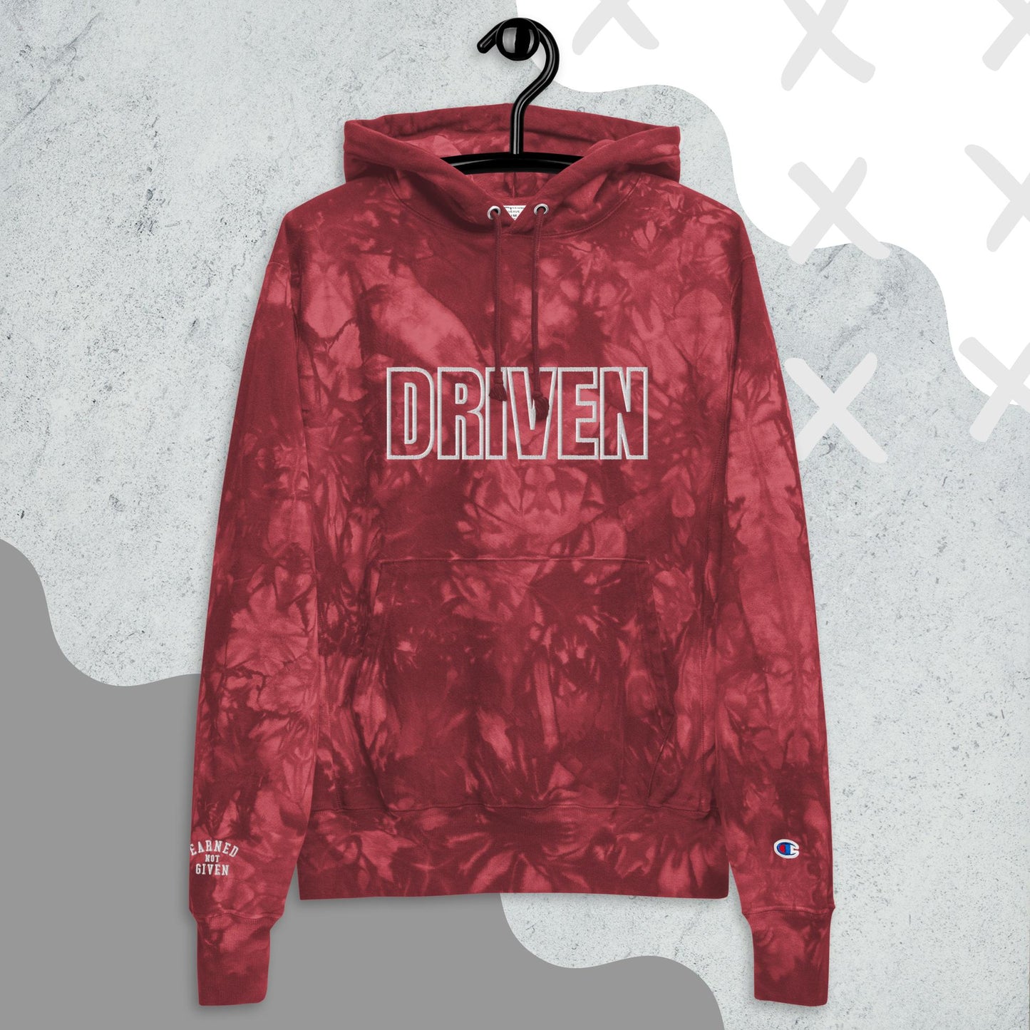 *SPECIAL EDITION* Driven AF - Unisex Champion tie-dye hoodie