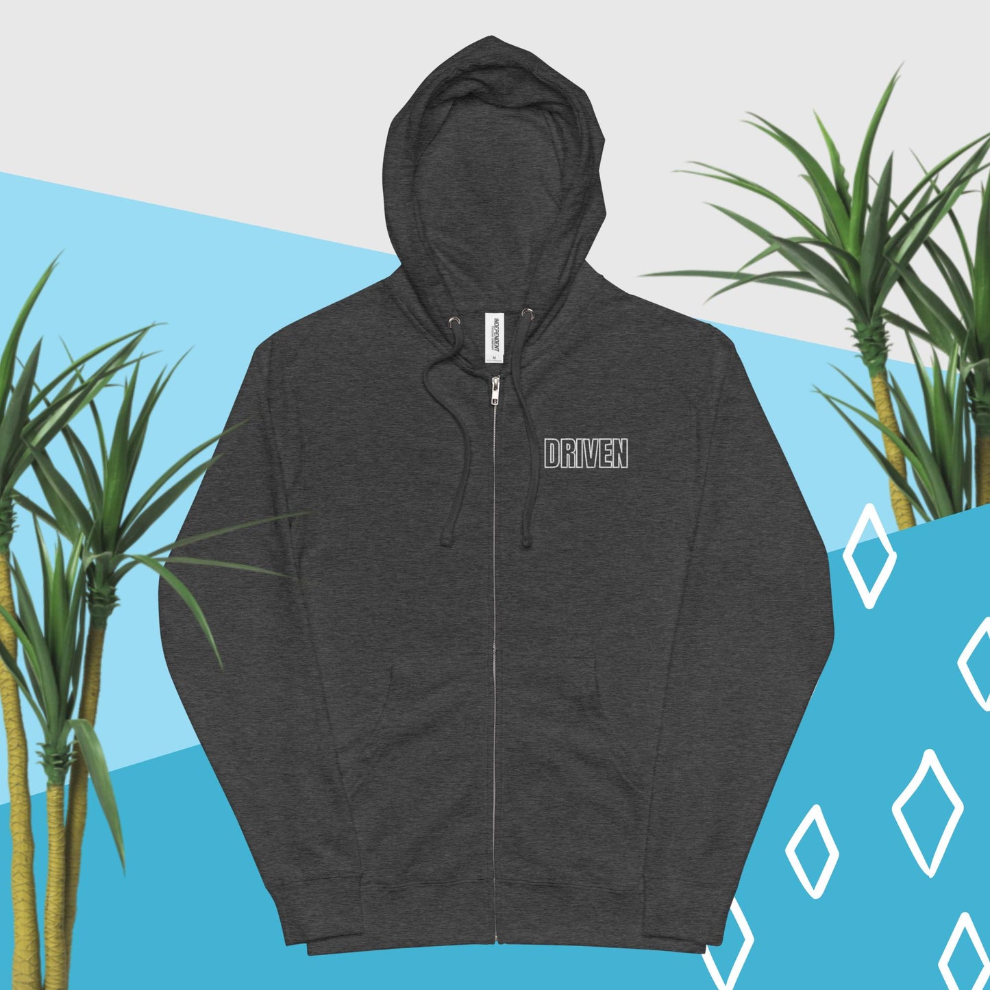 Responsible Snacking Subtle - Unisex fleece zip up hoodie