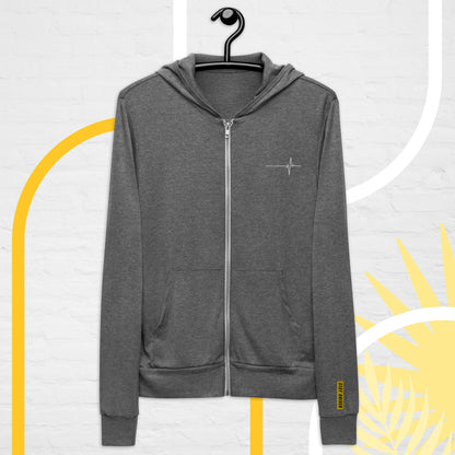 The Driven Beat - Lightweight Unisex zip hoodie