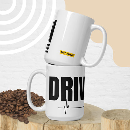 Driven Life - White glossy mug