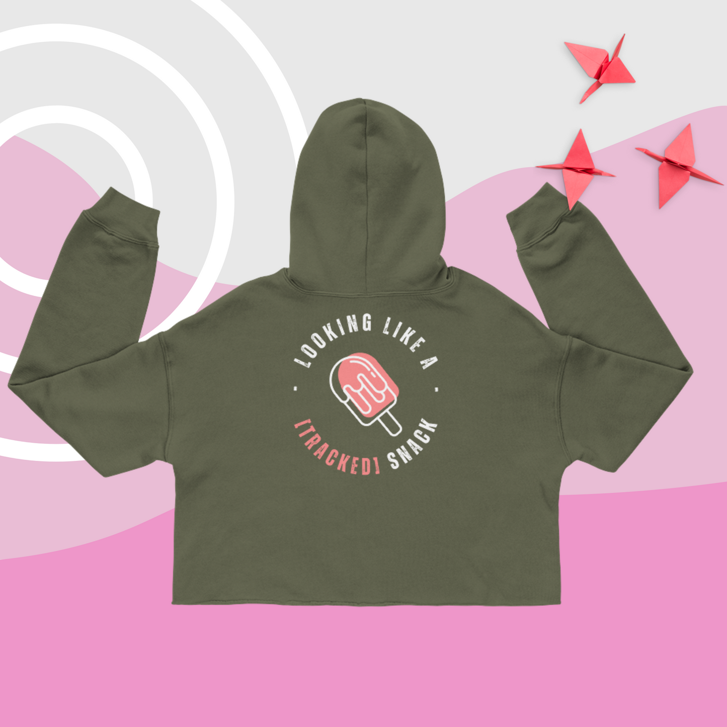 Responsible Snacking - Ladies Crop Hoodie